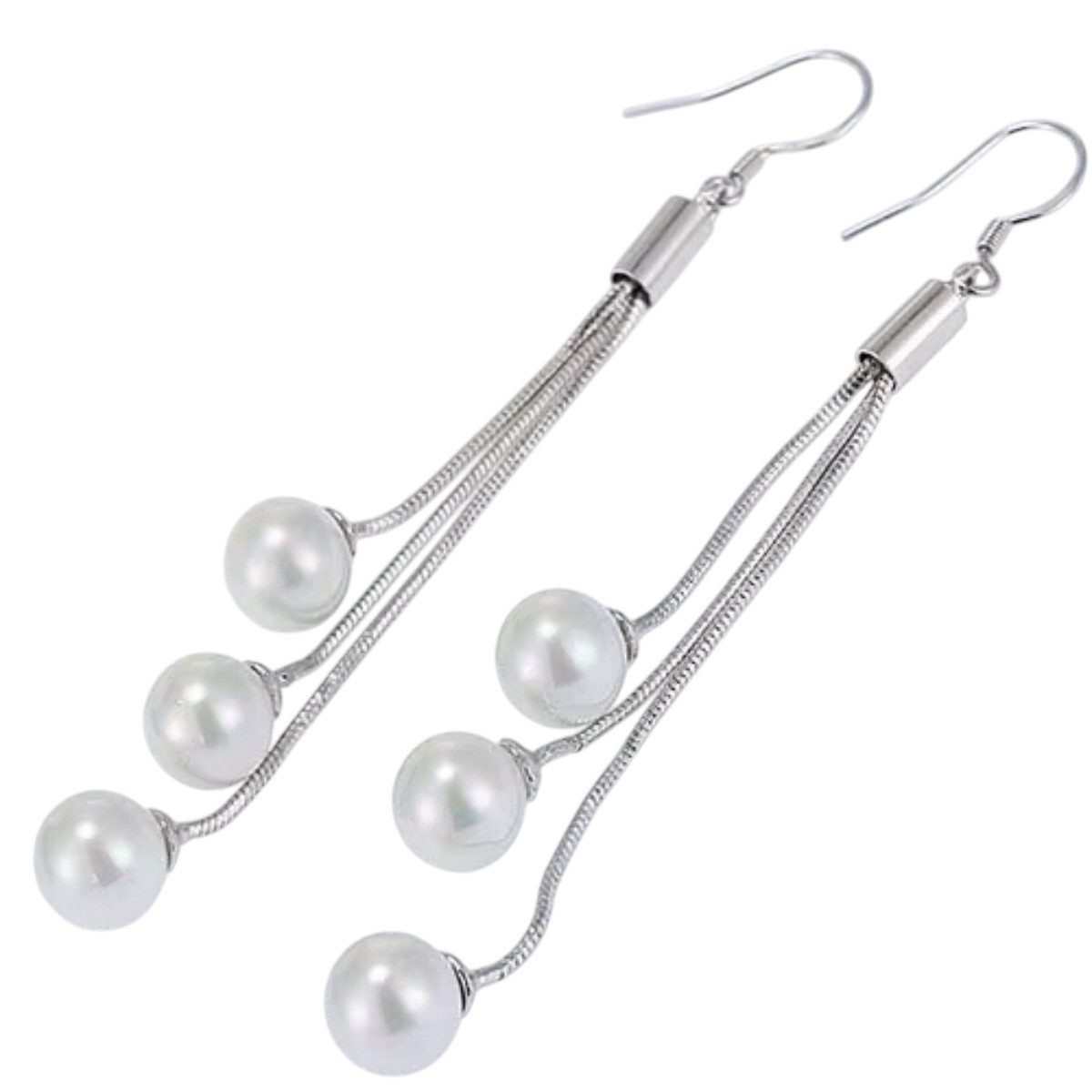 Paar Ohrhaken Ohrhaken Perlen Ohrhänger Ohrschmuck Damenohrringe Ohrhaken Perle