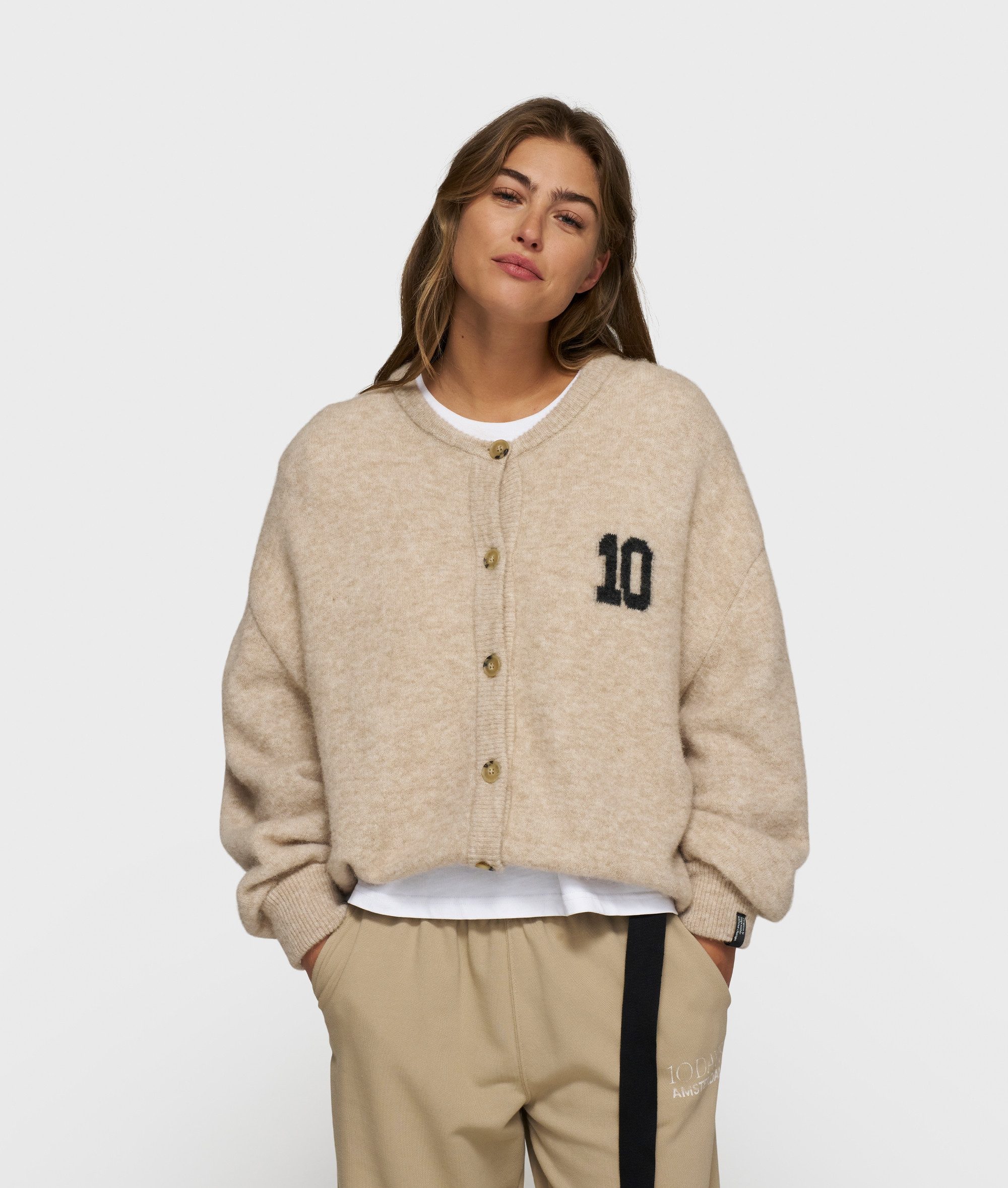 10DAYS Sweatshirt soft baseball knit cardigan günstig online kaufen