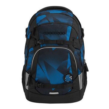 coocazoo Schulranzen Schulrucksack-Set MATE Electric Ice 2-teilig (Rucksack, Mäppchen), ergonomisch, reflektiert, Körpergröße: 135 - 180 cm