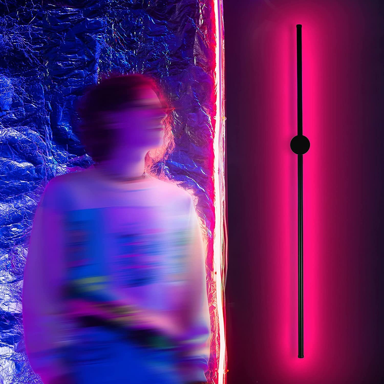 Applique da parete led rgb musicale dimmerabile con telecomando_voghion.com