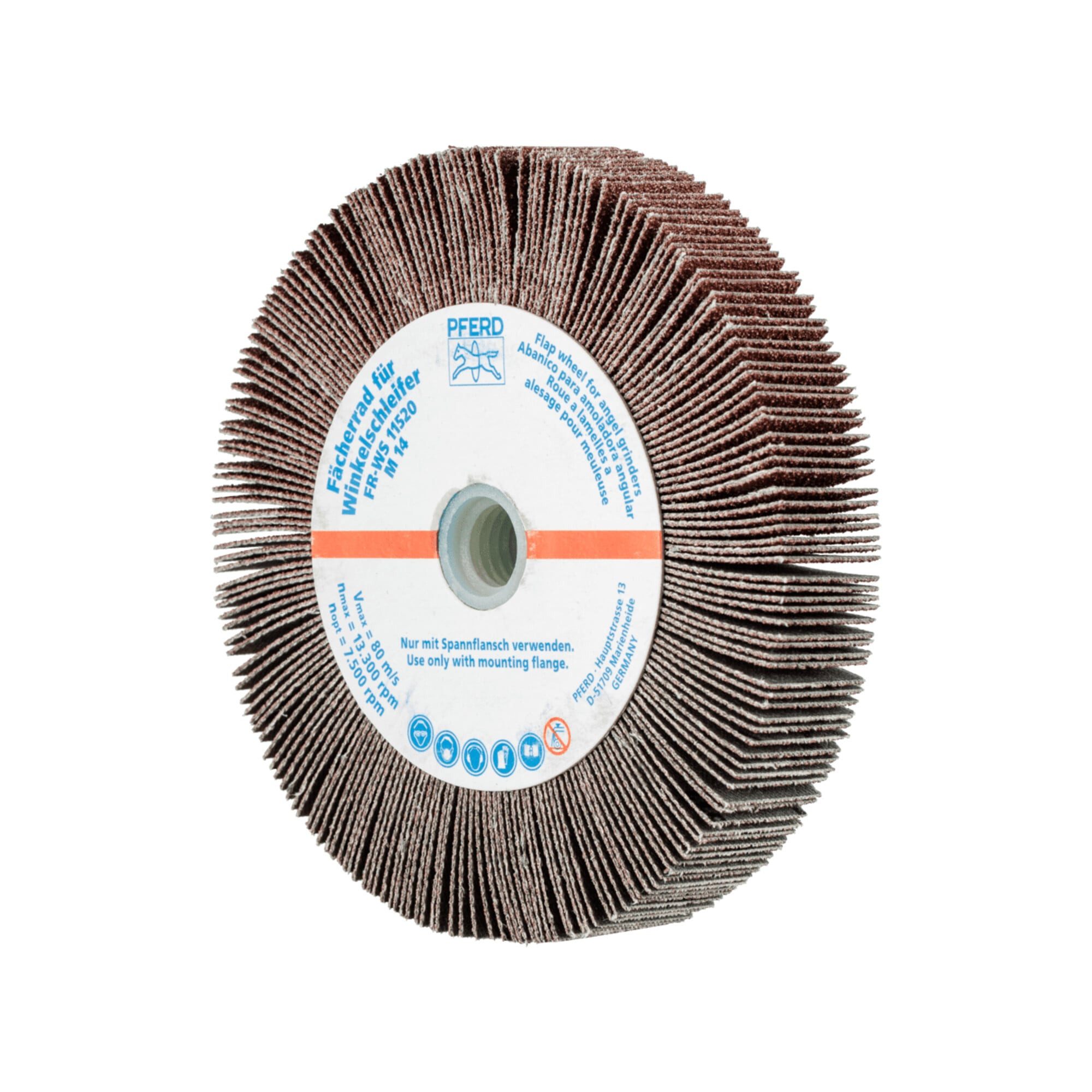 Pferd Fächerscheibe PFERD TOOLS Lamellenschleifrad für Winkelschleifer FR WS Ø 115x20mm M1