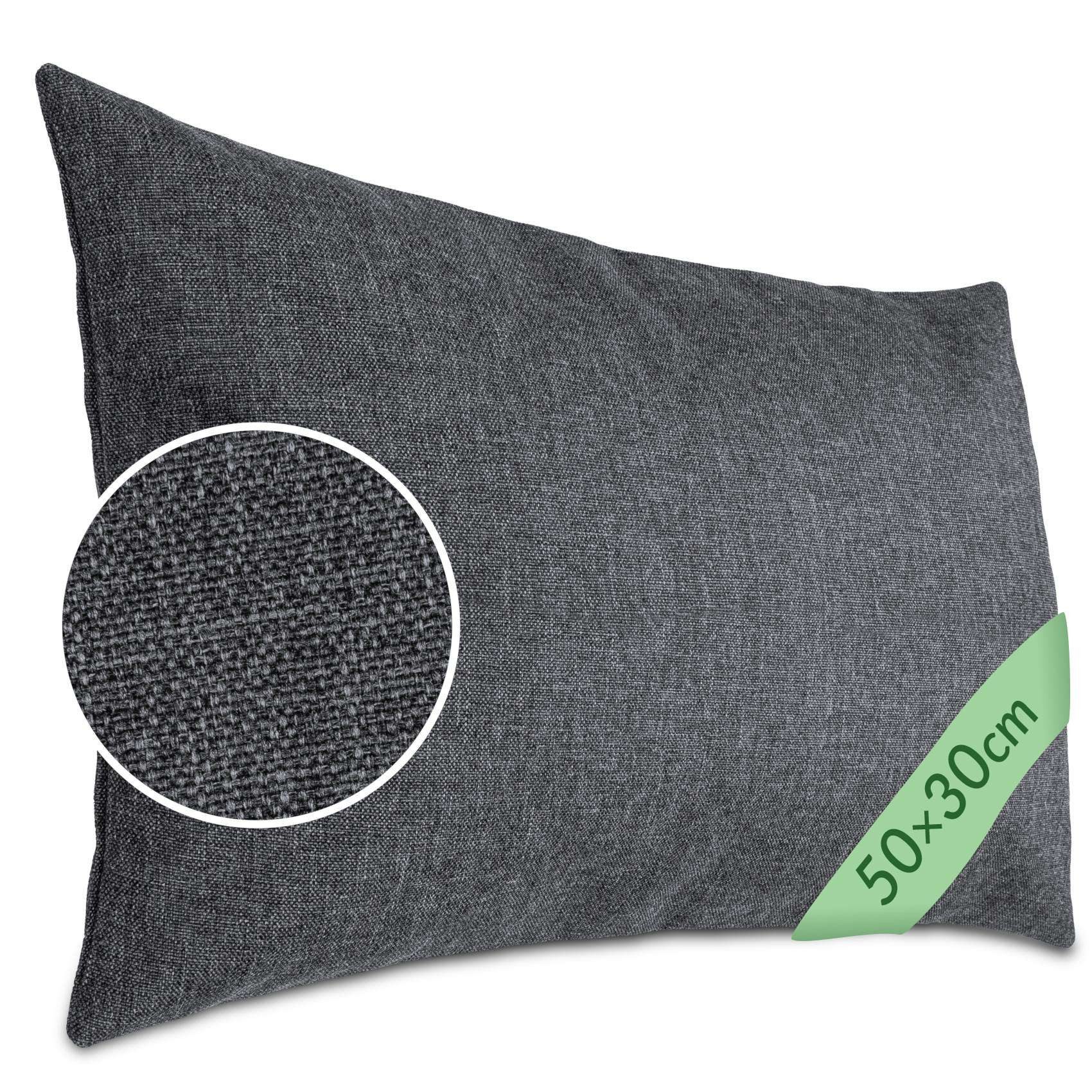 Kisska Dekokissen Kissenhülle TIZI MIT oder OHNE Füllung Kissenbezug Zierkissen, Kissenüberzug - Kissenhusse ohne Füllung 50x30cm Tizi Leinen-Optik