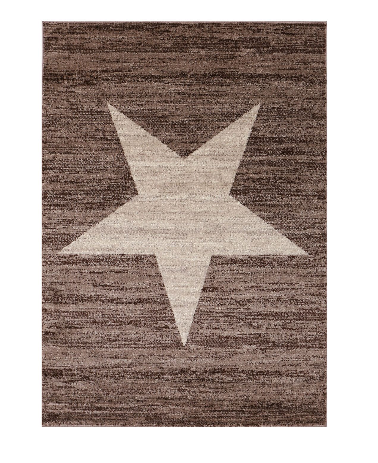 Vimoda Teppich Wohnzimmer Stern Muster Rot, Rechteckig, Läufer Rot Stylish günstig online kaufen