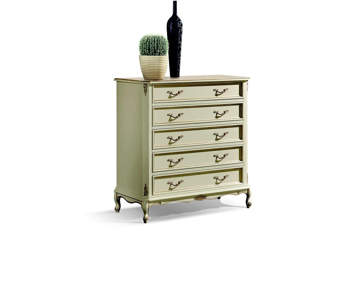 JVmoebel Schubkastenkommode Italienische Kommode im klassischen Barockstil aus Holz, Made in Europa