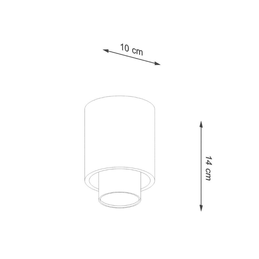 Deckenaufbauspot enthalten: Neele GU10, Schwarz Aufbaustrahler famlights Angabe, und warmweiss, Deckenspot, Leuchtmittel Gold Nein, in keine Deckenstrahler, Deckenspot,