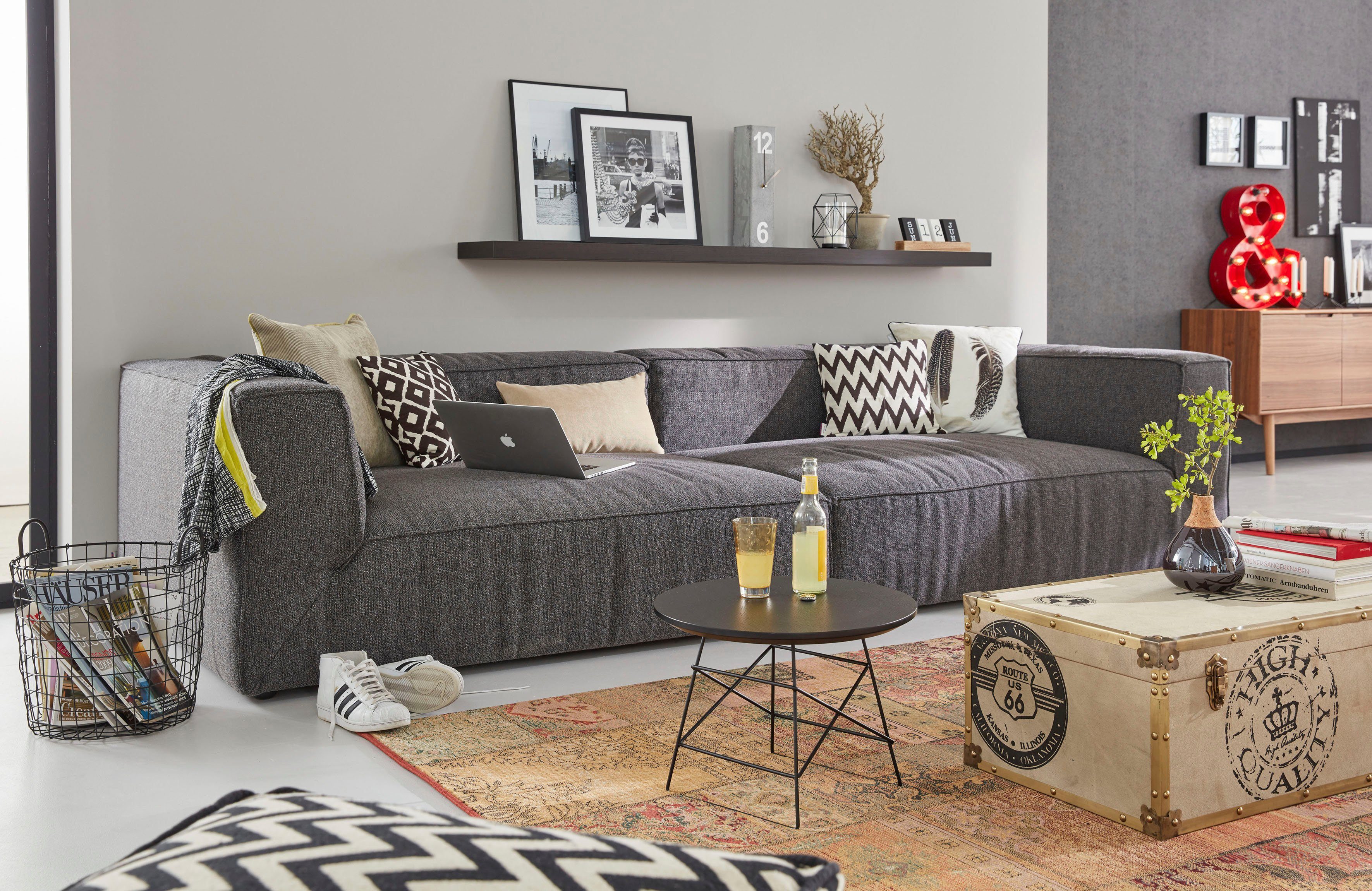 TOM TAILOR HOME Big-Sofa BIG cm CUBE, Sitztiefenverstellung, 2 Breiten, 129 in wahlweise Tiefe mit