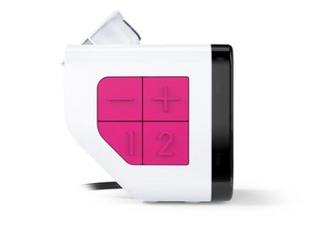 BigBen Kinderwecker Bigben Wecker Kids Retro Cube Wecker Projektor weiß pink AU386660