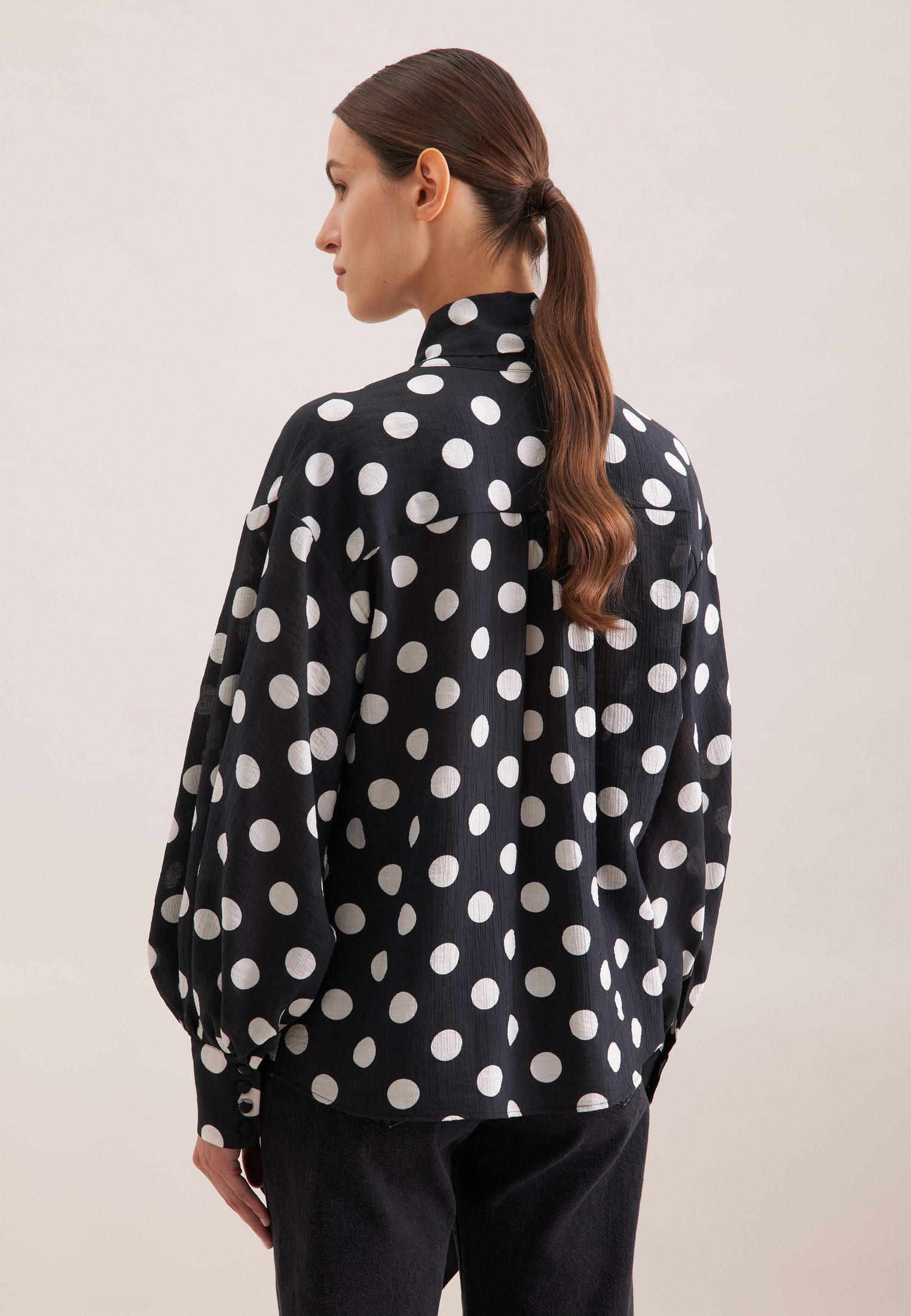 seidensticker Rüschenbluse 1/1 Druck günstig online kaufen