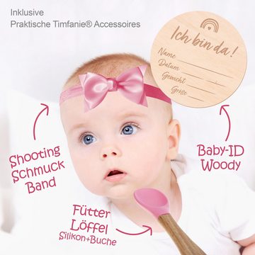 Timfanie Neugeborenen-Geschenkset Windeltorte, LiebhabBÄR, rosa, 0-8 Monate (rosa, 28-tlg., mit Grußkarte) Einzelanfertigung