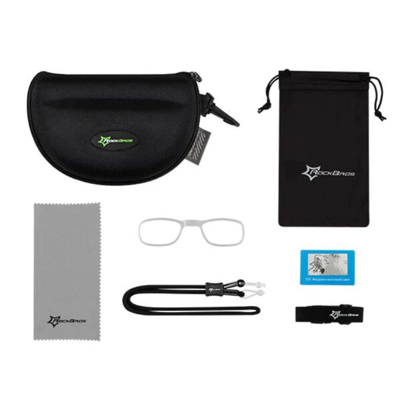 ROCKBROS Fahrradbrille photochrome, (Brillenset, Einzelartikel mit Zubehör), UV400, 30 g leicht, inkl. Etui & Band