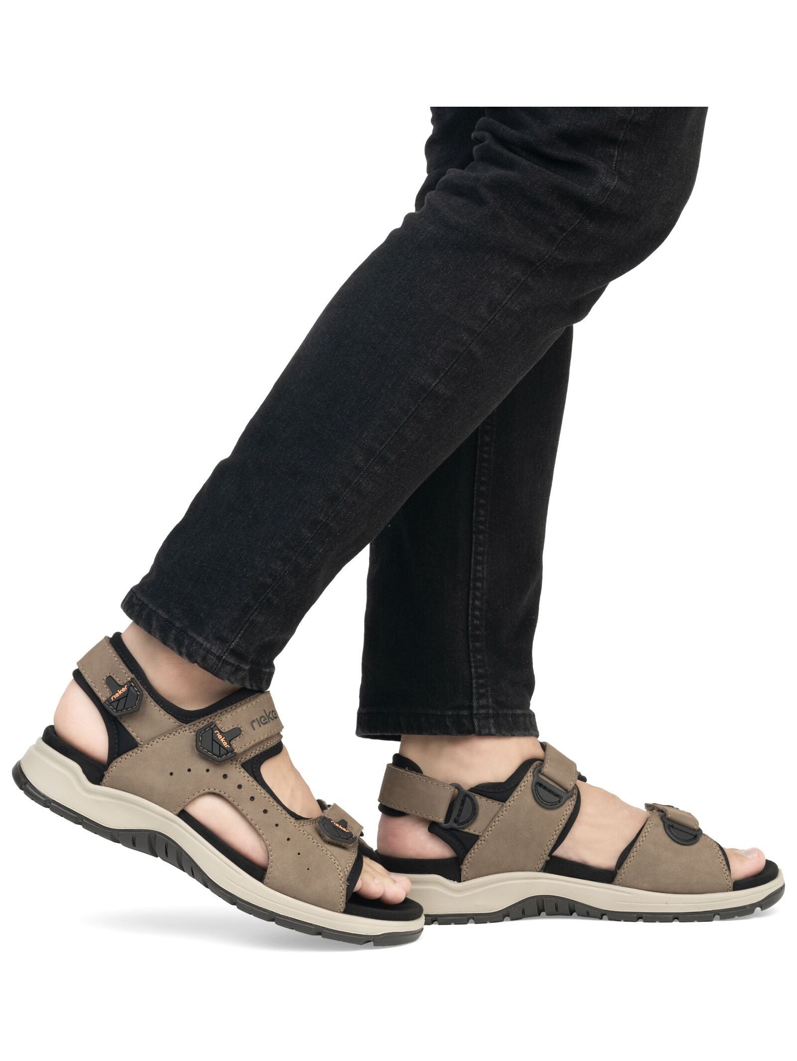 Rieker Wanderschuhe Leder/Textil . Trekkingsandale