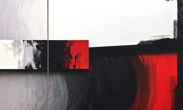 WandbilderXXL XXL-Wandbild Clear Thoughts 210 x 70 cm, Abstraktes Gemälde, handgemaltes Unikat