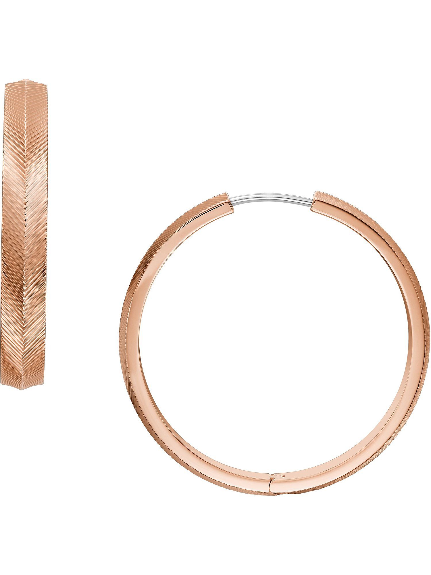 Fossil Paar Creolen Fossil Damen-Creolen...