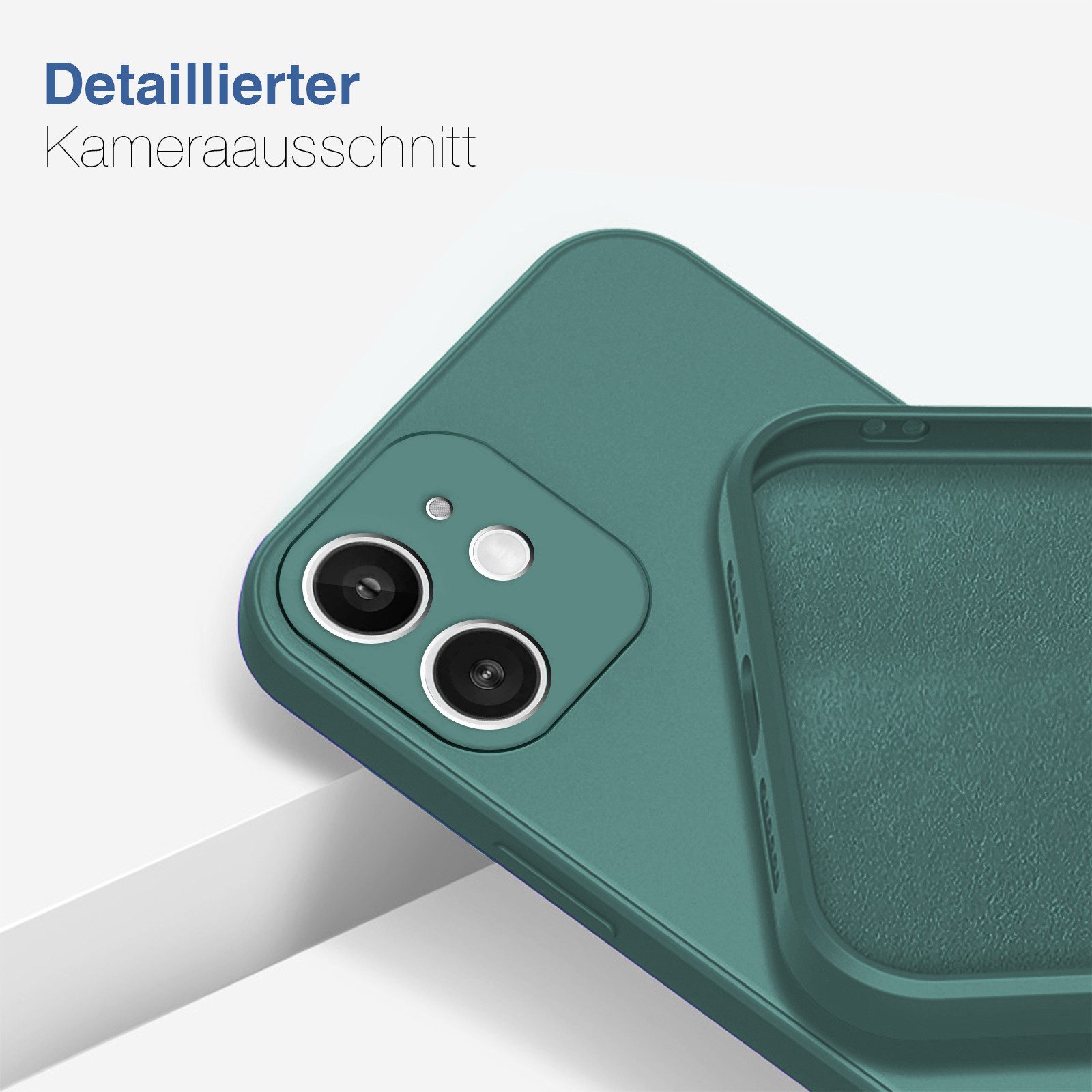 Tec-Expert Handyhülle SoftGrip Cover Hülle für Apple iPhone 11, Handy Case Bumper integrierter Kameraschutz flexibel