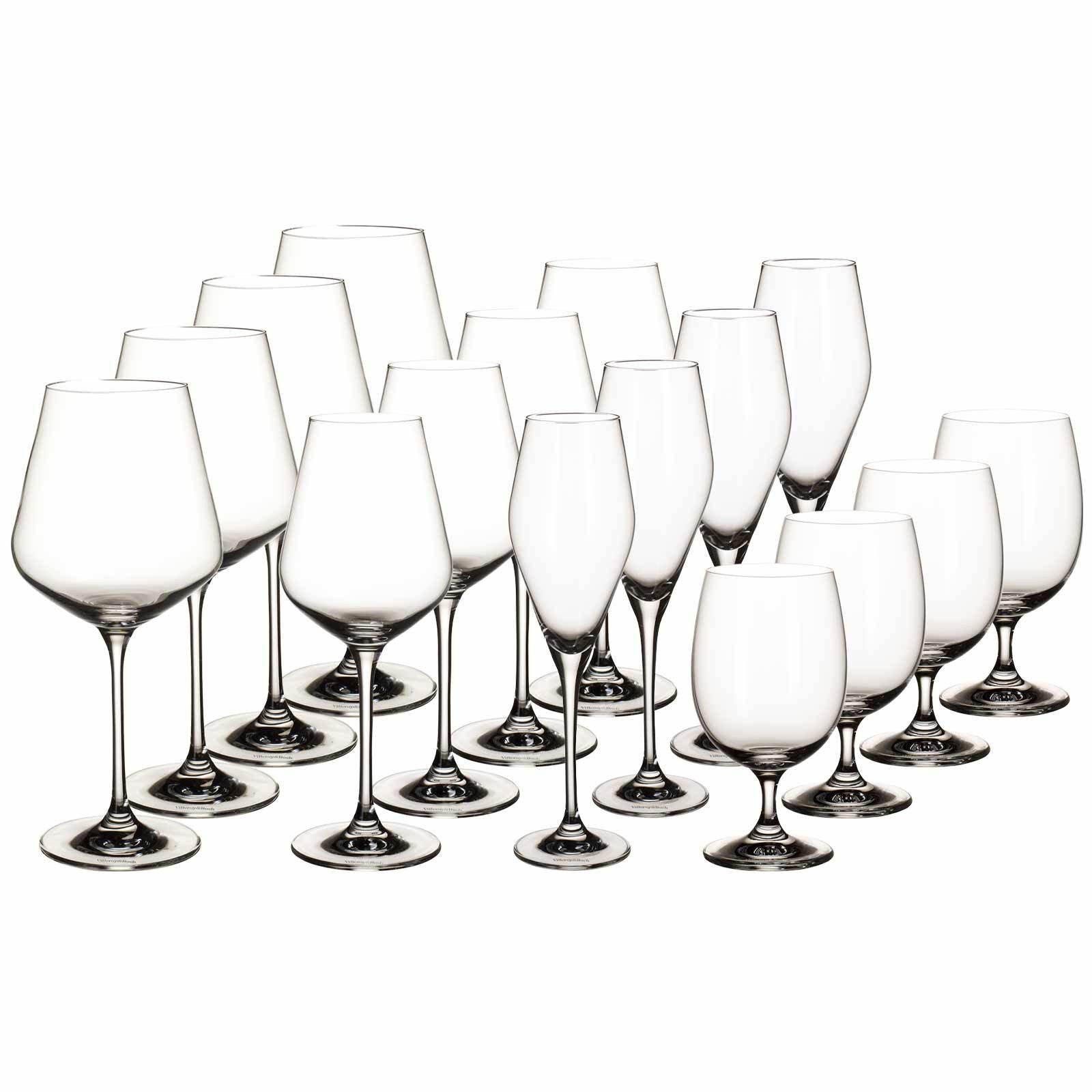 Villeroy & Boch Gläser-Set La Divina Wein- und Sektgläser 16er Set, 16-tlg., Glas
