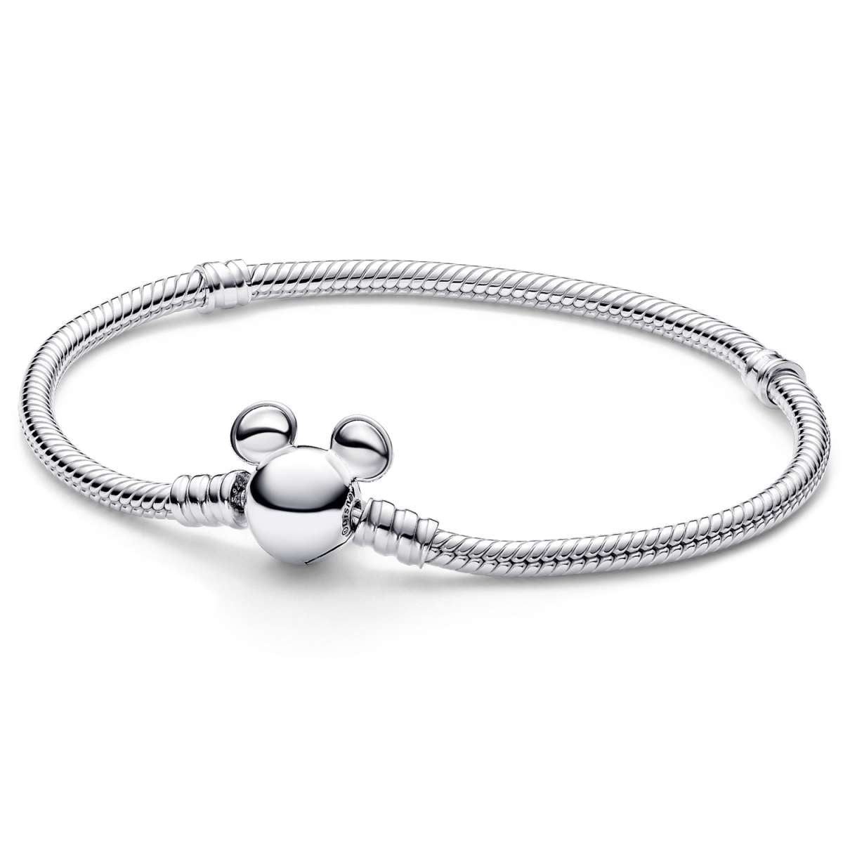 Pandora Silberarmband 593061C00, Damenarmband Disney Micky Maus Silber