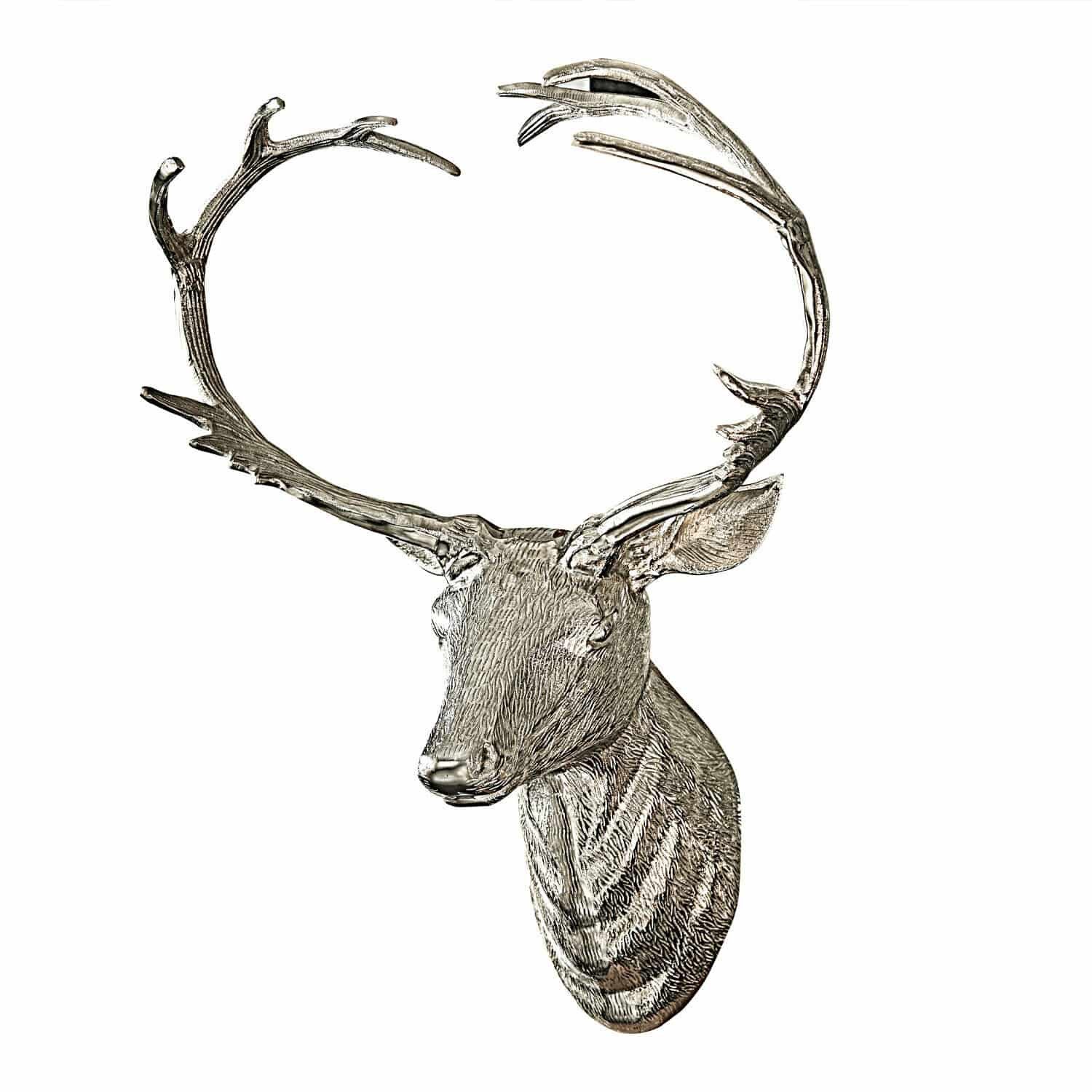 Mirabeau Weihnachtsfigur Deko-Hirschgeweih Amirak silber (kein Set, kein Set)