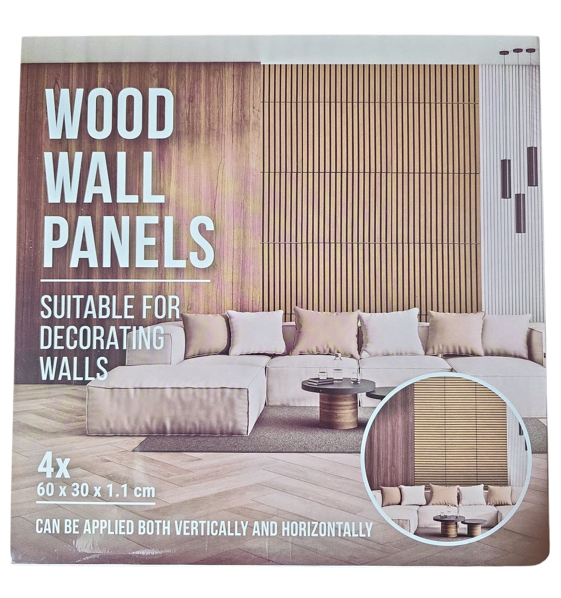 Spectrum Wandpaneel Wandpaneel Holz 60 x 30 cm 4 Stück, 0,18 qm, (4-tlg) günstig online kaufen