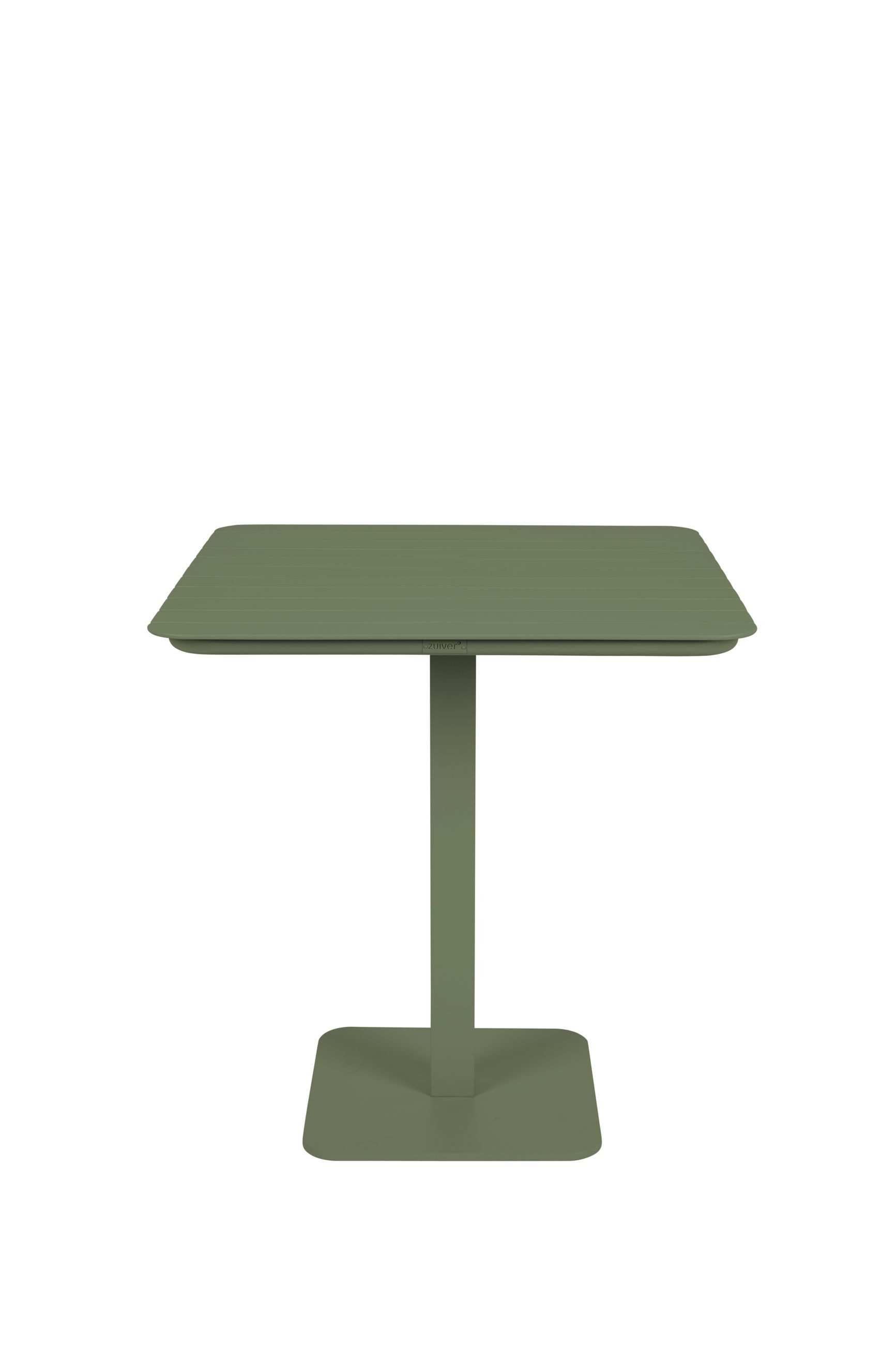 Zuiver Bistrotisch Bistrotisch Vondel 71x71 cm Grün, Gartentisch aus Aluminium für Balkon