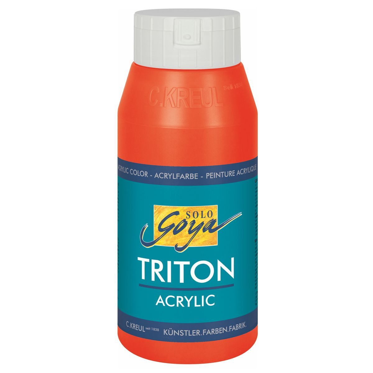 C. KREUL Acrylfarbe KREUL Acrylfarbe SOLO Goya TRITON echtrot 750ml Flasche