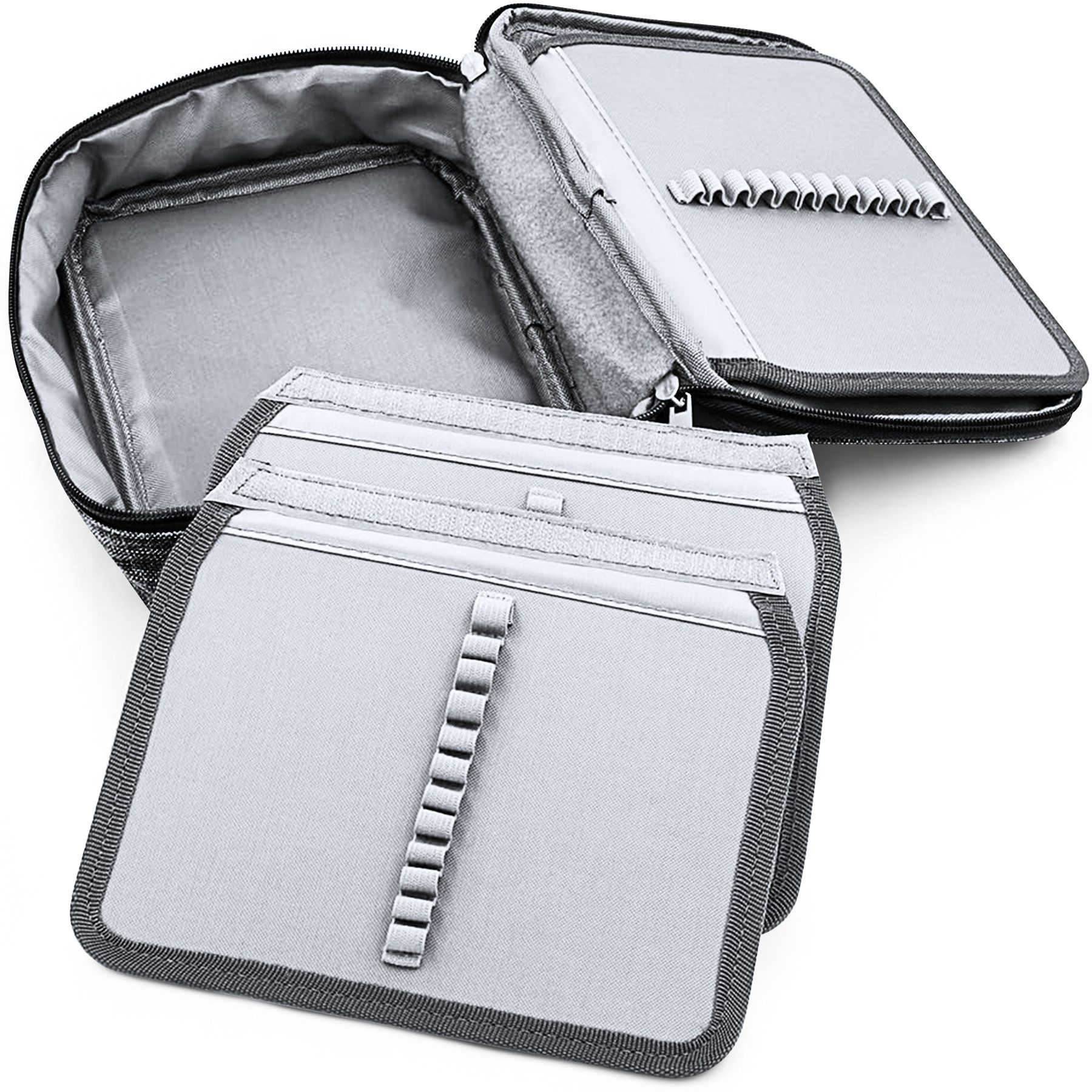 Mutig Federmäppchen Federmäppchen mit 72 Slots, hohe Kapazität, Bleistift-Organizer, (Stoff-Stifttasche, Bleistiftbeutel, Skizzen- und Zeichenbürstenhalter, für Schüler Jungen Jungen Mädchen und Büro), Mit Fächern, aus Oxford-Stoff, tragbar und langlebig und wasserdicht