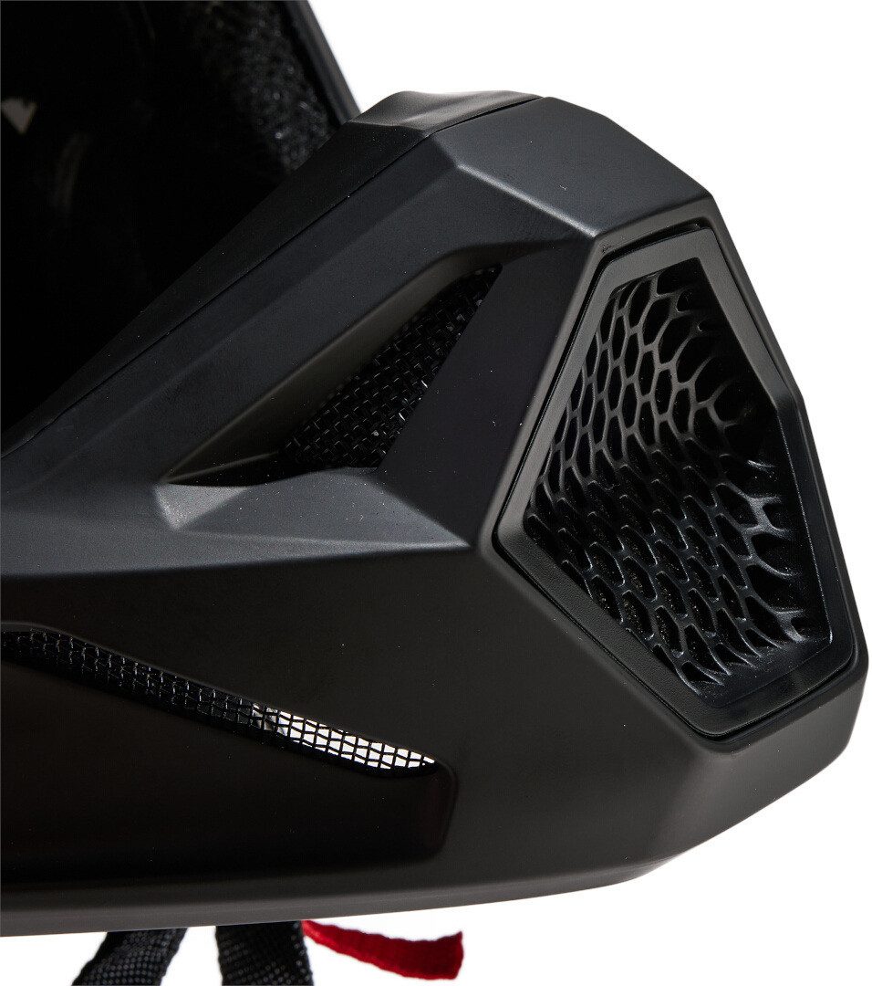 Fox Racing Motorradhelm V1 Matte Black 2023 Jugend Motocross Helm, Notfallsystem-Polsterung (EQRS)