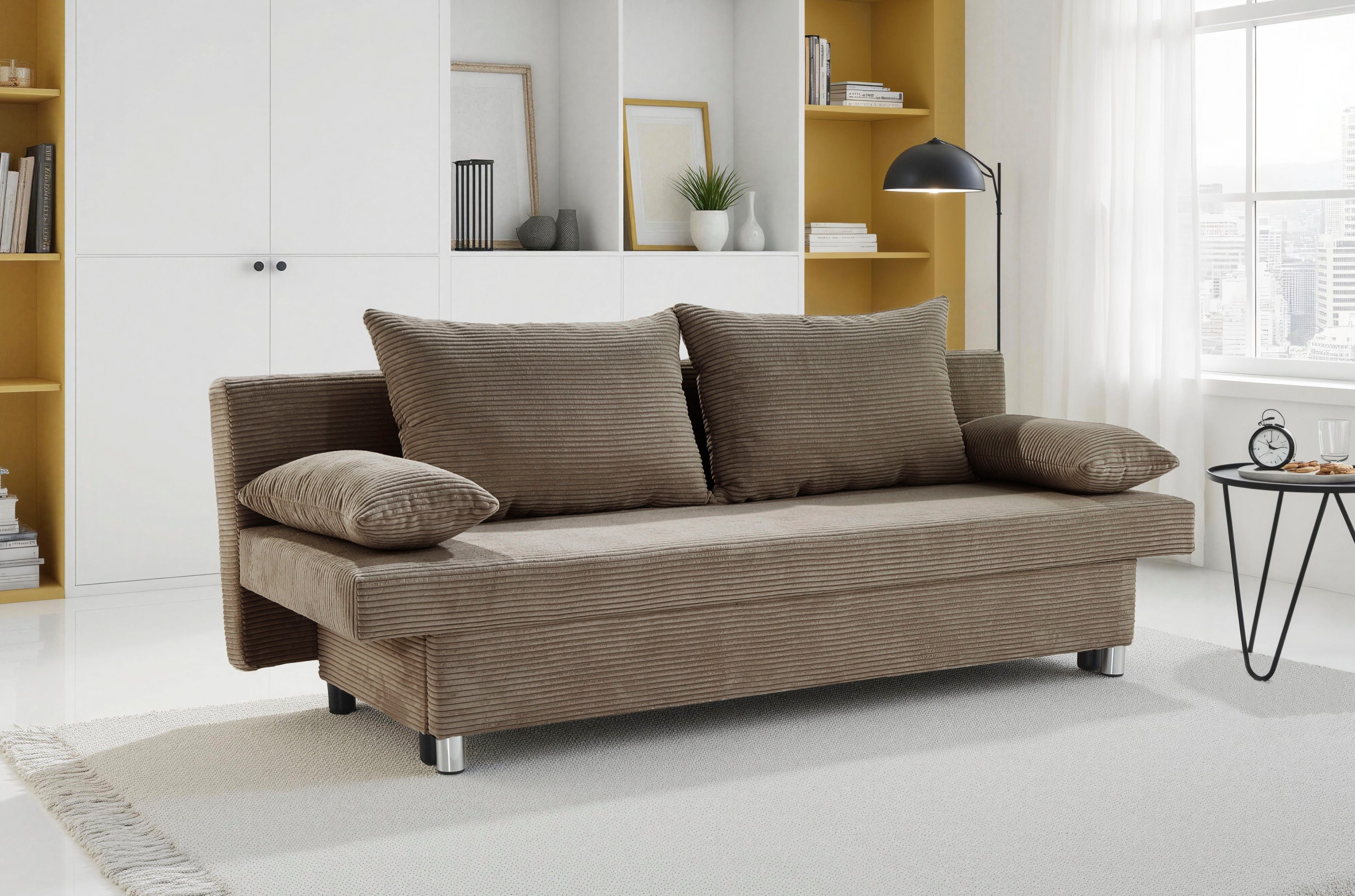 Jockenhöfer Gruppe Schlafsofa B: 191 cm, Liegefl. 120x191 cm, mit Schlaffunktion & Bettkasten