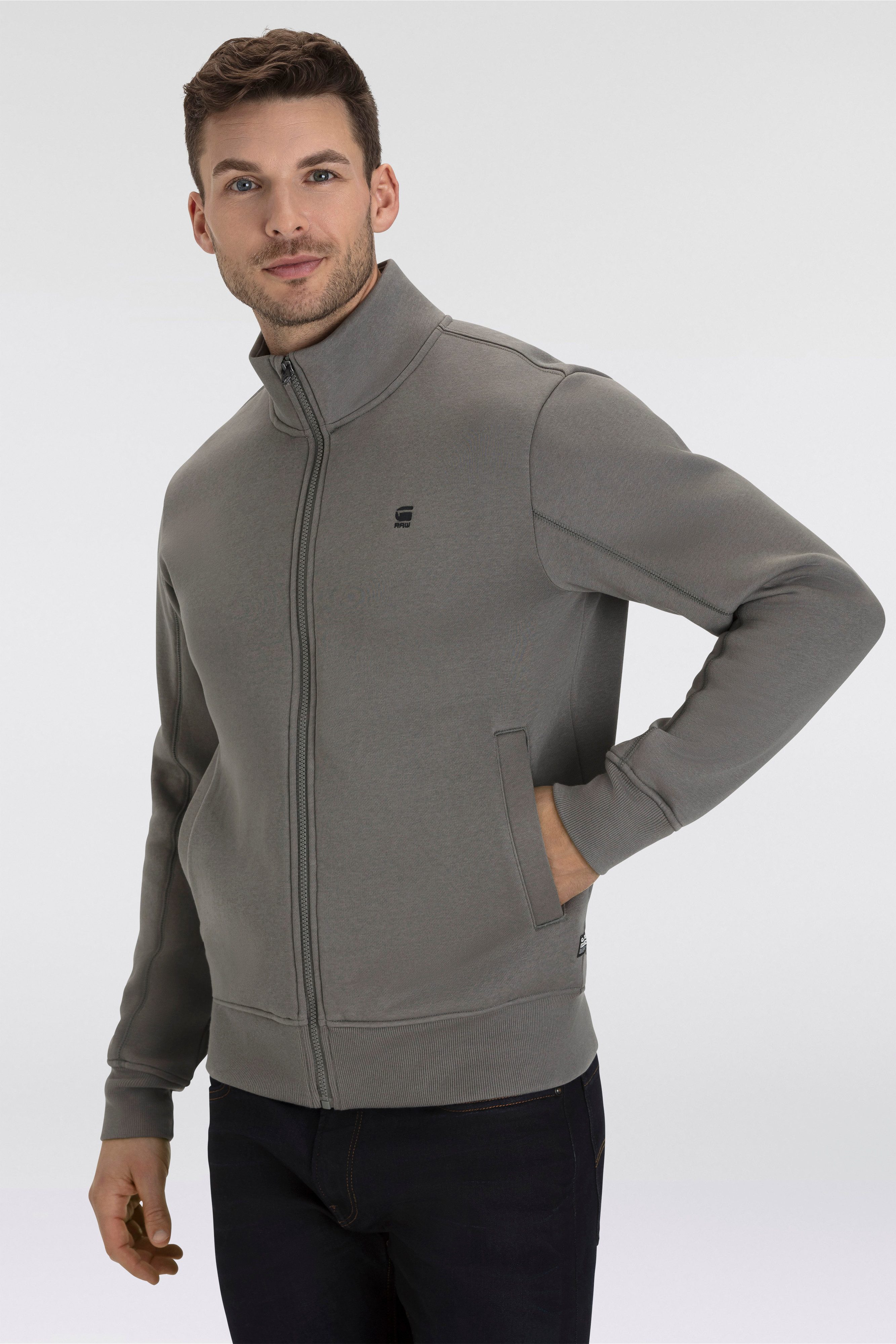 G-STAR Sweatjacke mit Logostickerei auf der günstig online kaufen