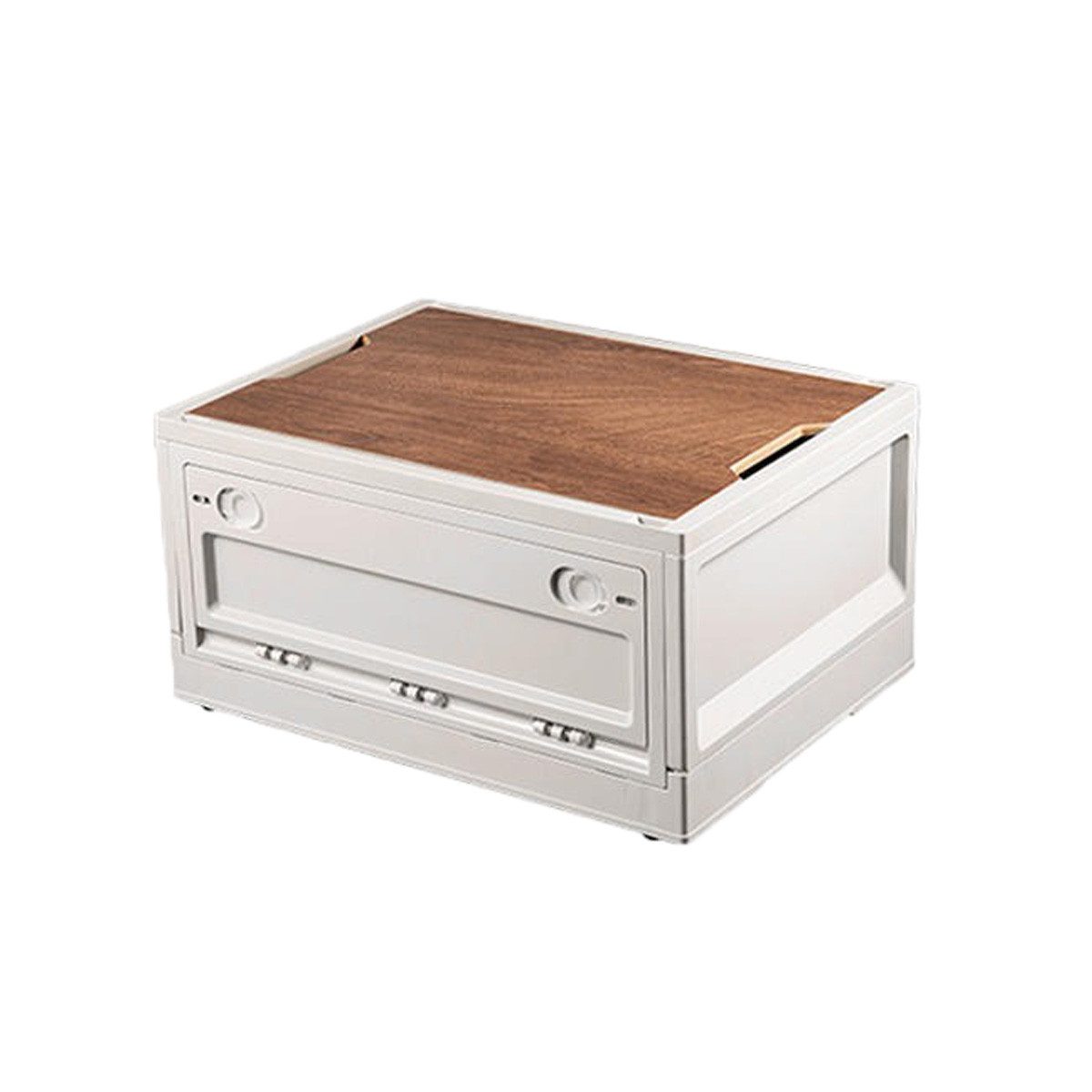 Vanit Campingstuhl Campingbox stapelbar # CB27 Transportbox 50,5 x 36 x 29,5cm Weiss RKT2