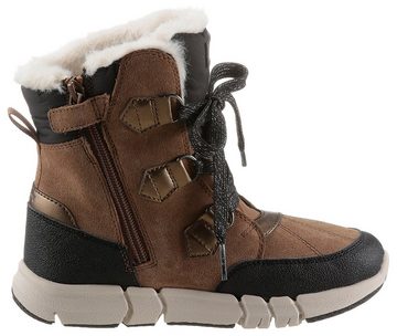 Geox J Flexpyper Girl Winterboots mit Schnürung und Reißverschluss