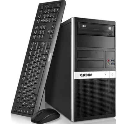 exone Business S 1201 (139320) 500 GB SSD / 8 GB - Desktop PC - schwarz/silber PC