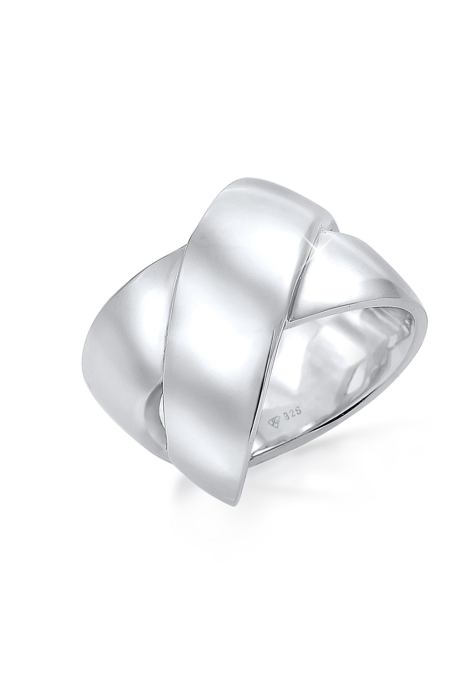 Elli Premium Fingerring Bandring Breit Modern 925 Sterling Silber günstig online kaufen