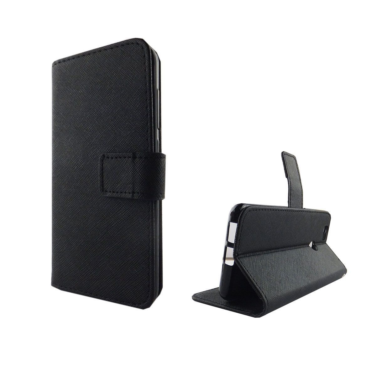 König Design Handyhülle Huawei Nova, Huawei Nova Handyhülle Bookcover Schwarz