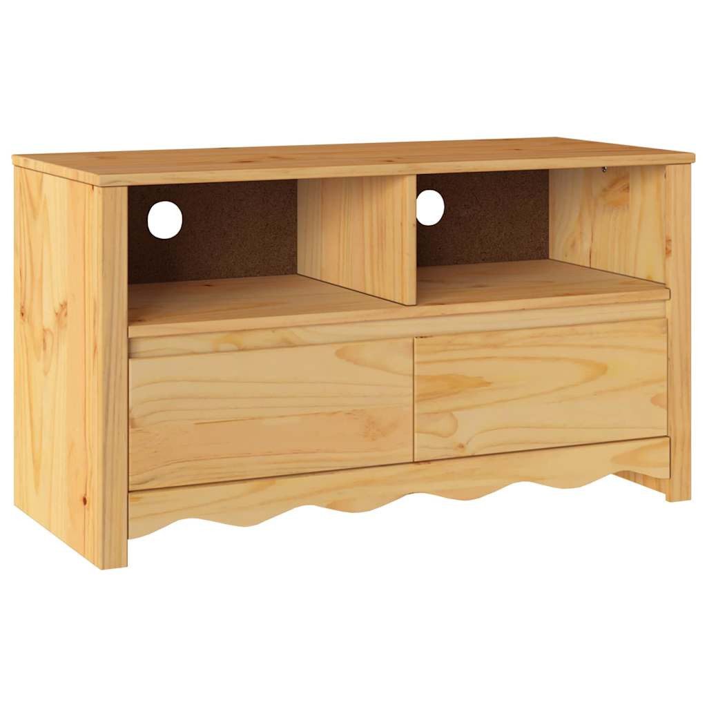 vidaXL TV-Schrank TV-Schrank Drammen Eiche 99 x 43 x 55 cm Massivholz Kiefer (1-St)