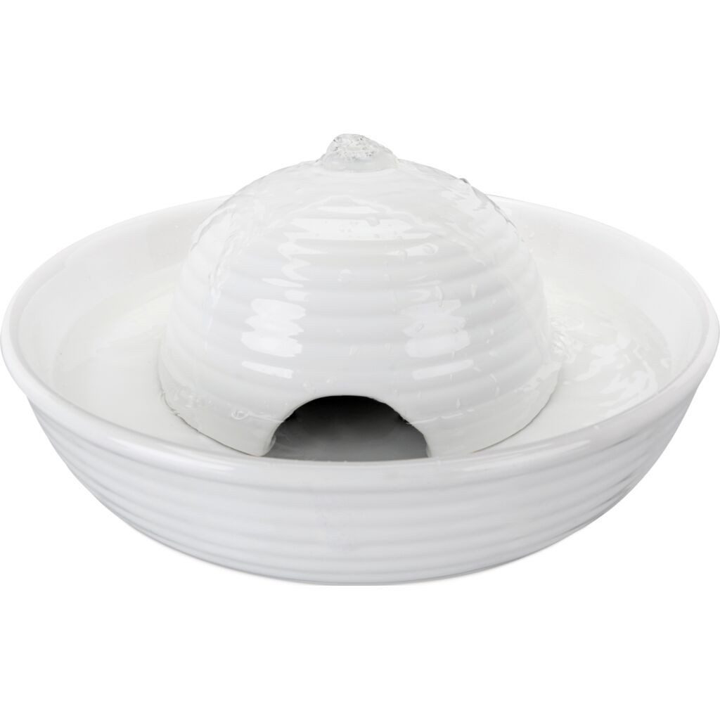 TRIXIE Trinkbrunnen Trinkbrunnen Vital Flow - weiß - 0,8 l/ø 24 × 10 cm