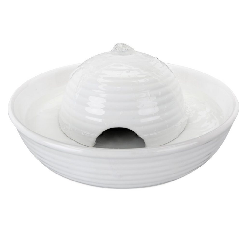 TRIXIE Trinkbrunnen Trinkbrunnen Vital Flow - weiß - 0,8 l/ø 24 × 10 cm