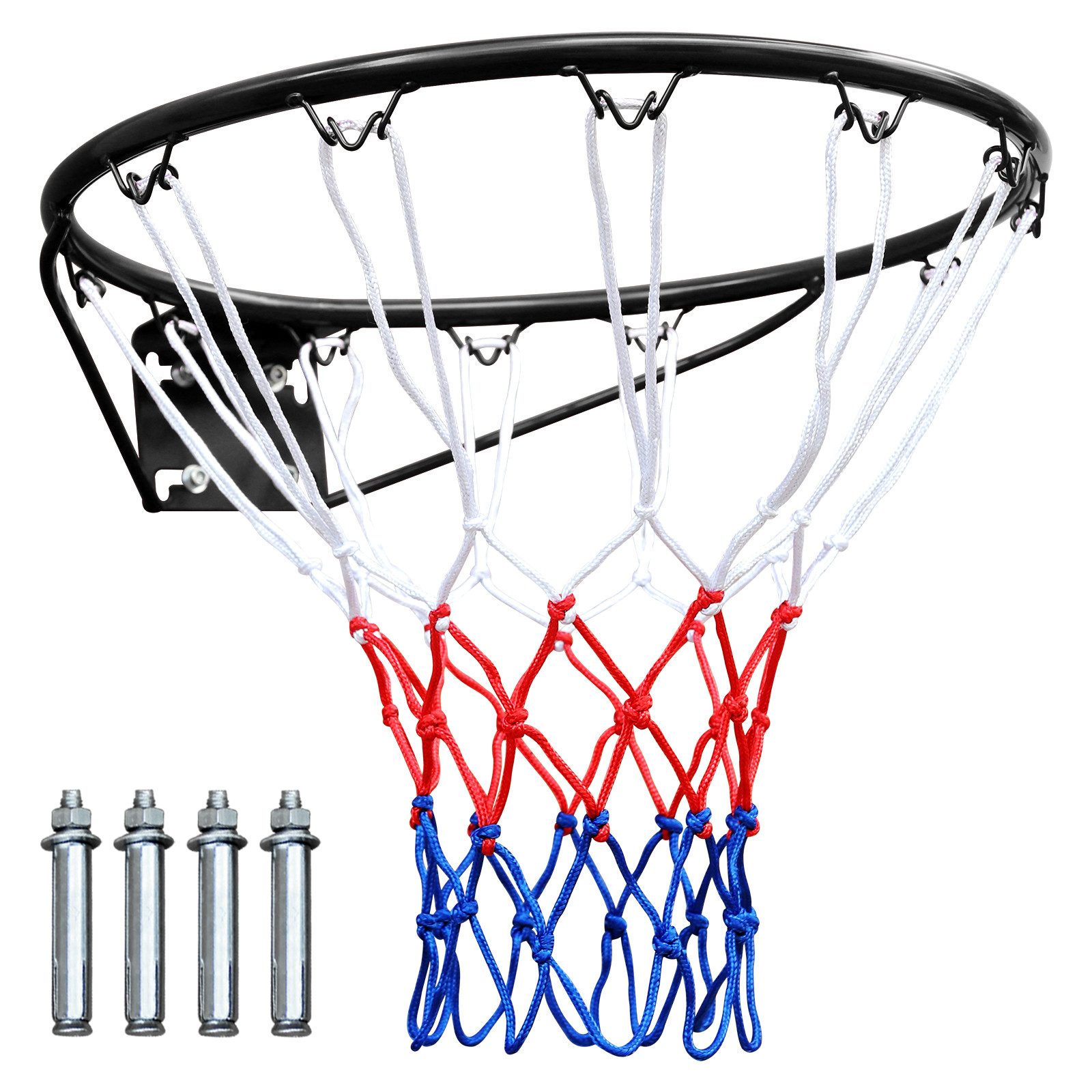 Basketballkorb 45,72 cm (18 Zoll) für Wandmontage, mit Nylon-Netz