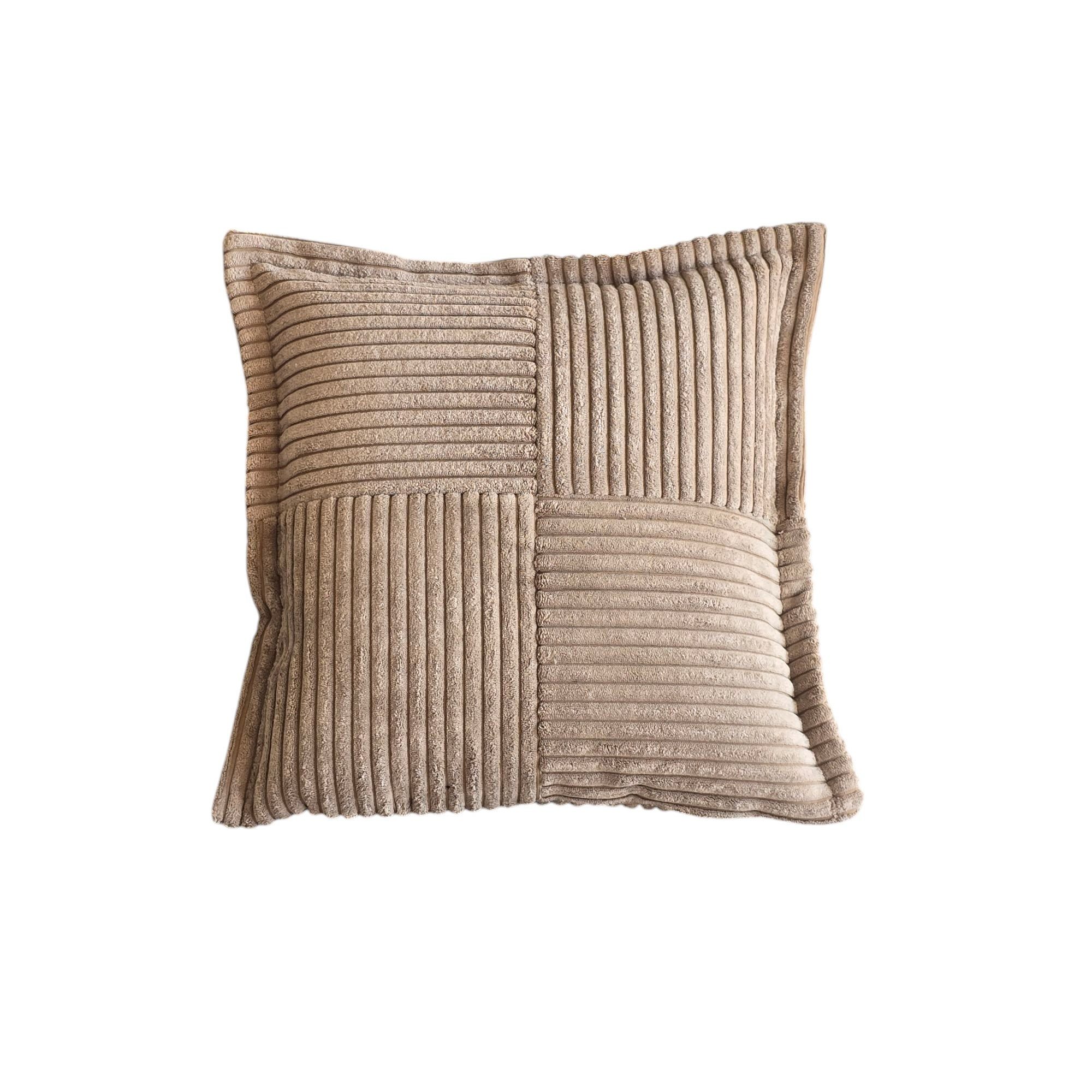 Gözze Zierkissen GÖZZE Kissen ANAFI taupe BH 40x40 cm braun Dekokissen