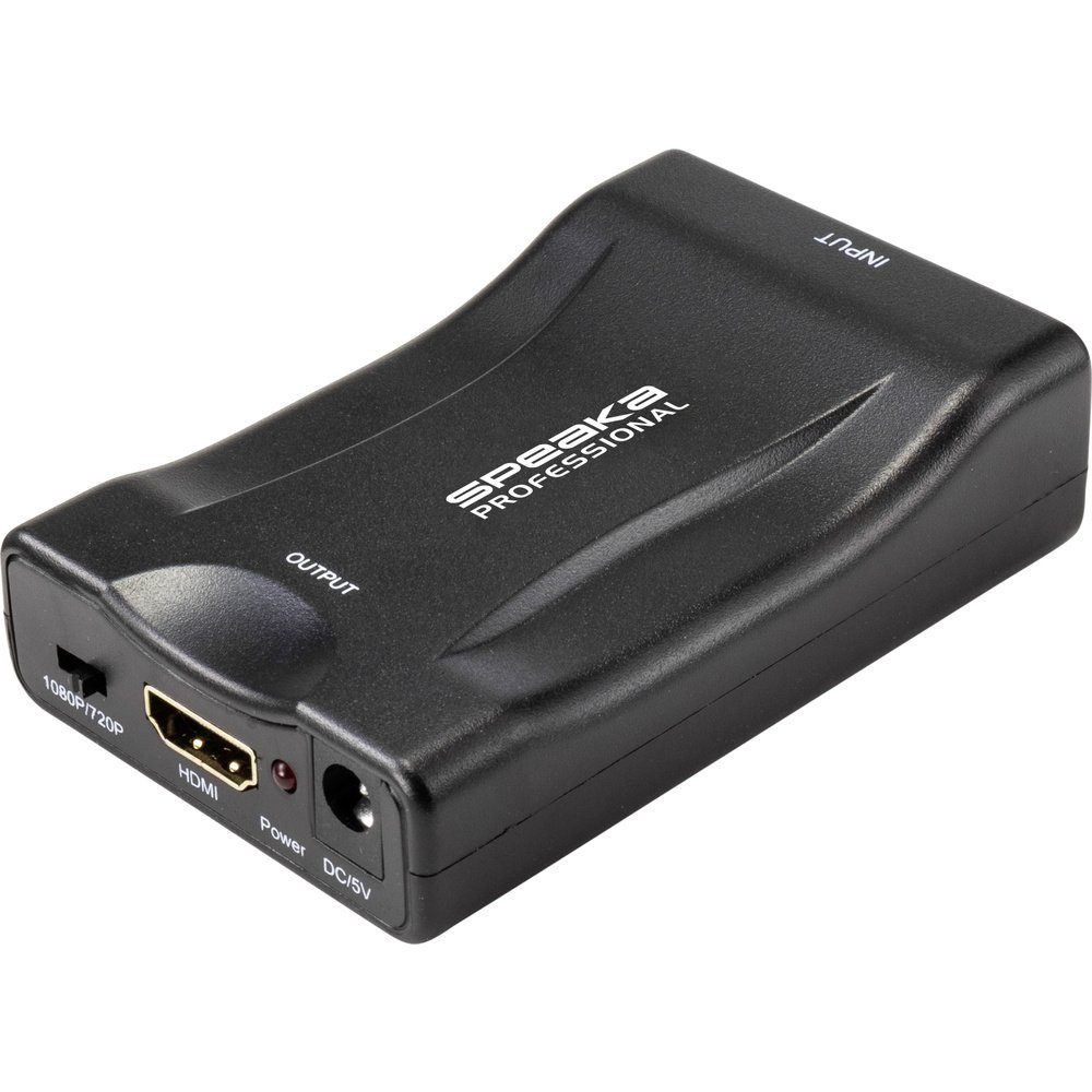 SpeaKa Professional AV Konverter SP-9395928 [SCART - HDMI] 1920 x 1080 Audio-Adapter