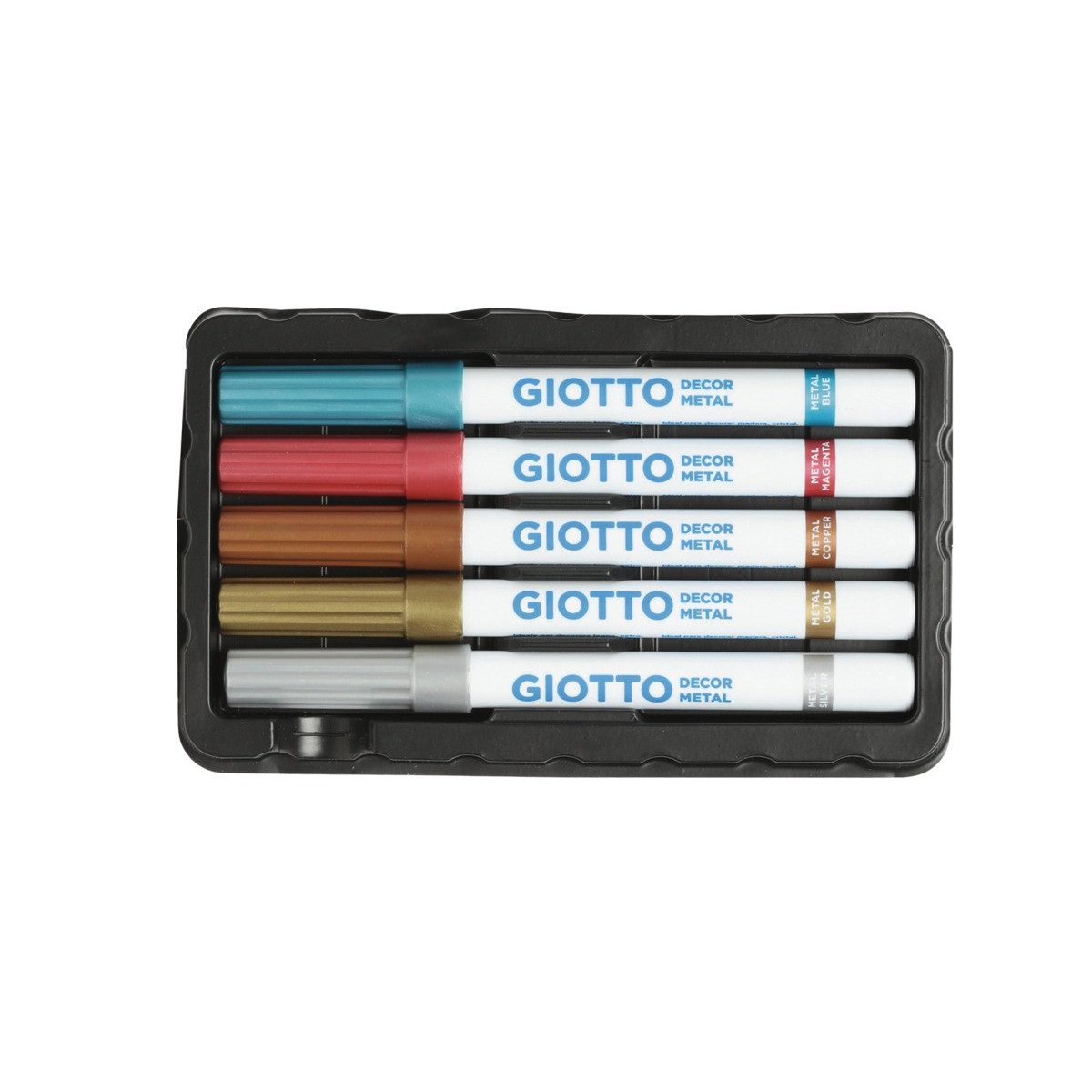 LYRA Faserstift GIOTTO Fasermaler Decor Metal 5 Stück