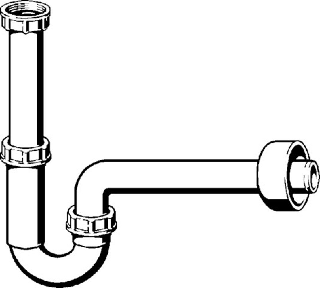 Viega Siphon VIEGA Röhrengeruchverschluss 5611K 11/4" x 40mm Kunststoff weiss