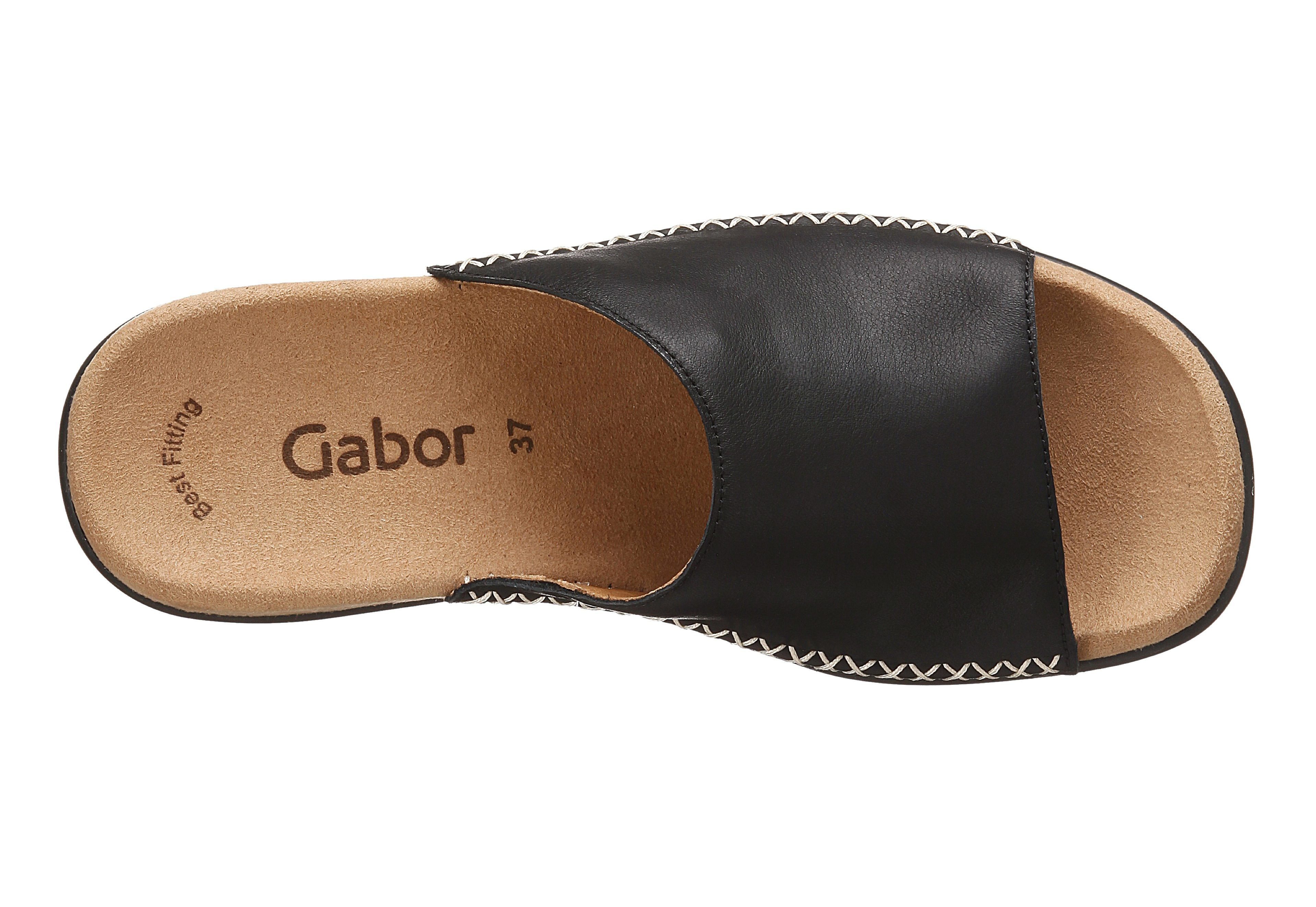 Gabor Pantolette mit Best Fitting schwarz