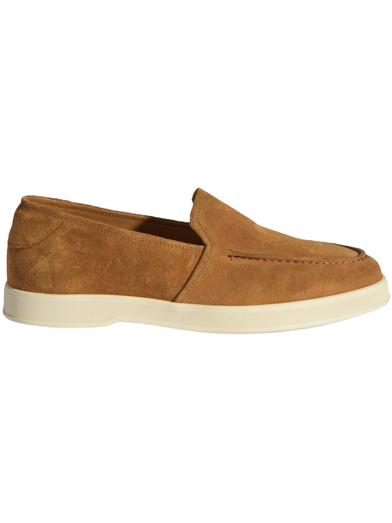 Desa Herren-Slipper – Obermaterial aus Wildleder, Lederfutter, flacher Abs Loafer