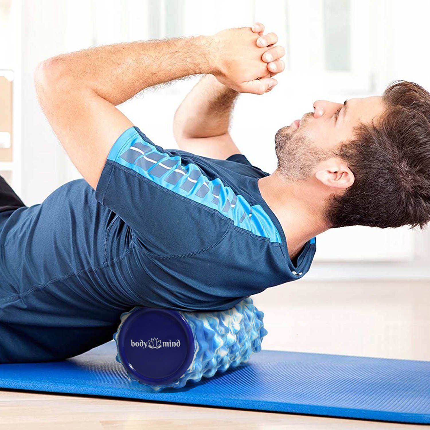 Body & Mind Massagerolle Body & Mind Faszienrolle – Fitness- & Massagerolle mit 3D-Noppen (Sportrolle, Therapierolle), Faszien-Training