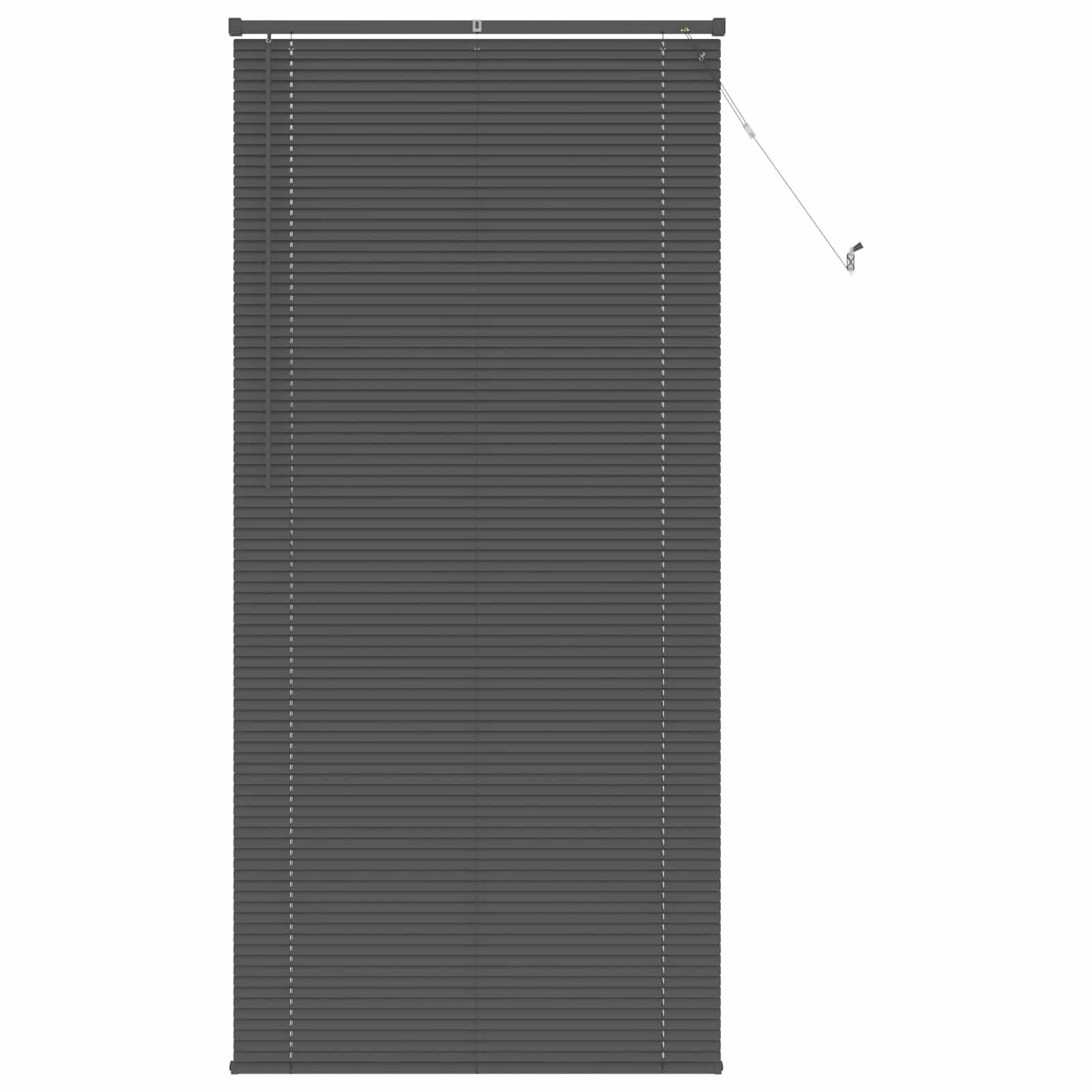Rollo Venetianer Jalousie Silber Grau 213 x 90 cm PVC, vidaXL