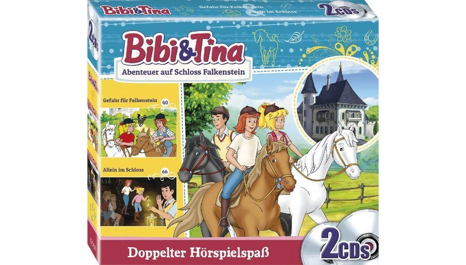 Hörspiel-CD Bibi und Tina - Abenteuer a.Schloss Falkenstein (F.40+66)
