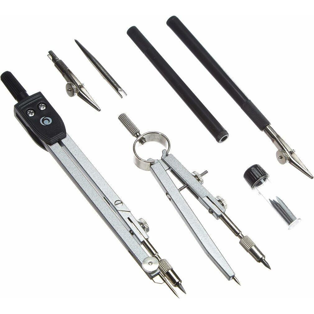 Herlitz Zirkel Zirkel-Set schwarz, silber