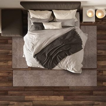 Hochflor-Bettumrandung Lyon 1A, 4 Farben & 3 Größen, Läufer, ideal im Schlafzimmer Floordirekt, Höhe 10 mm, Velours