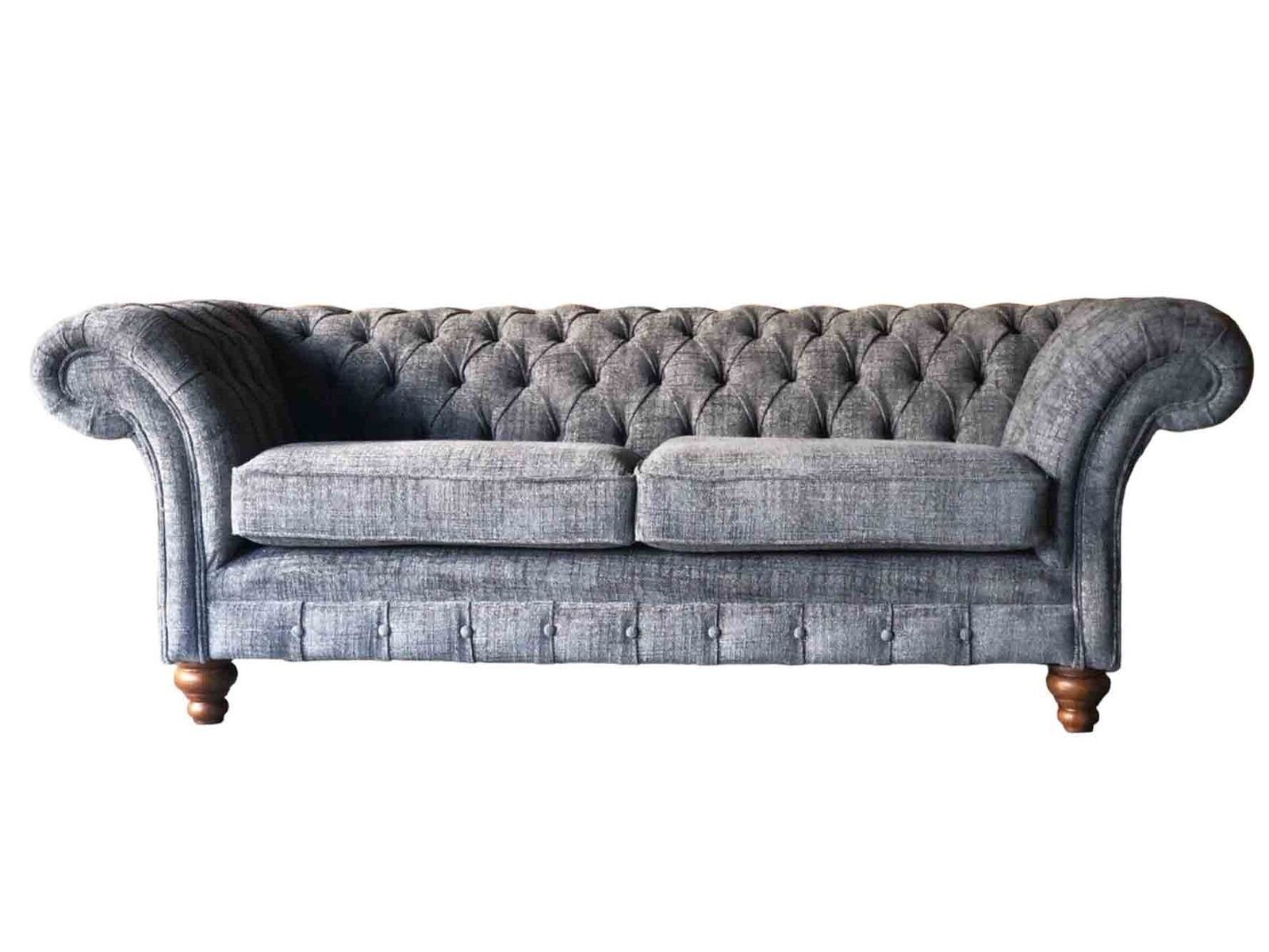 Europe Couchen In Sofa Chesterfield 3 Sofa Couch Made Polster Sitzer Textil Stoff Neu, Sitz JVmoebel