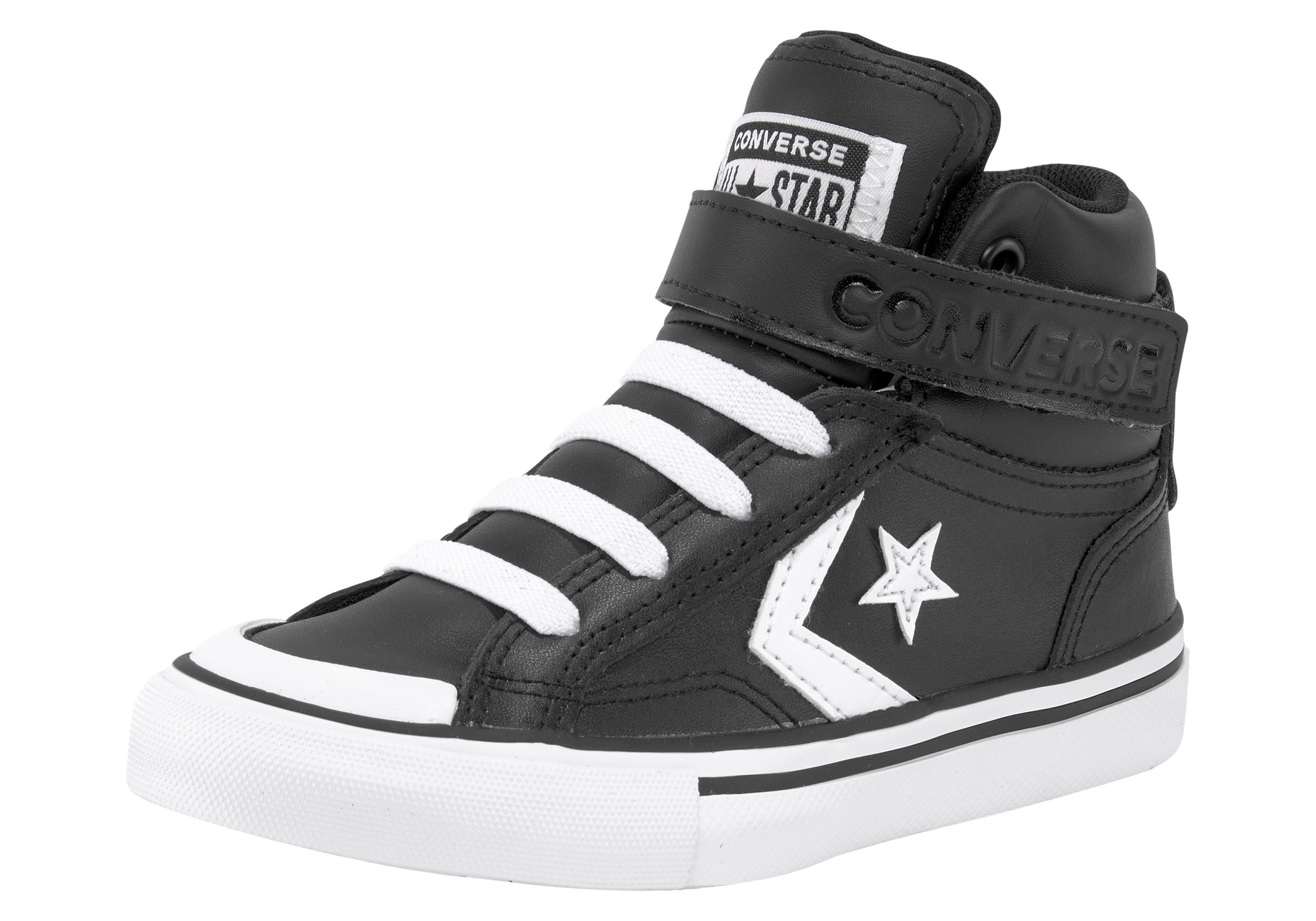 Große Auswahl! Converse PRO BLAZE STRAP LEATHER Sneaker schwarz-weiß